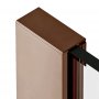 Dawn Minos 760mm Walk-In Panel with Wall Profile & Stabilising Bar - Bronze