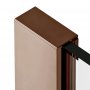 Dawn Minos 1000mm Walk-In Panel with Wall Profile & Stabilising Bar - Bronze