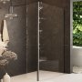 Dawn Minos 700mm Walk-In Panel with Wall Profile & Stabilising Bar - Gunmetal