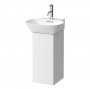 Laufen Ino Matt White 280mm Aluminium Vanity Unit with Push / Pull Hinged Door - Left Hand