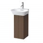 Laufen Ino Dark Walnut 280mm Aluminium Vanity Unit with Push / Pull Hinged Door - Left Hand