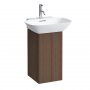 Laufen Ino Dark Walnut 320mm Aluminium Vanity Unit with Push / Pull Hinged Door - Right Hand