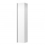 Laufen Base Matt White 350 x 1650mm Tall Cabinet with 1 Door & Black Aluminium Handle - Right Hand