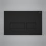 RAK Ecofix Matt Black Flush Plate With Rectangular Push Plates