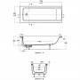 Ideal Standard Concept 180 x 70cm Idealform Plus+ Rectangular Bath