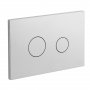 Vado Cameo Round Button Flush Plate - Chrome