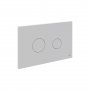 Vado Cameo Round Button Flush Plate - Matt White