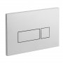 Vado Cameo Square Button Flush Plate - Chrome