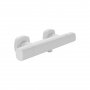 Vado Cameo Wall Mounted Thermostatic Exposed Shower Bar Valve - Matt White