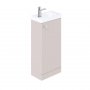 Vado Cameo 400mm Floor Mounted Cloakroom Unit with Reversable Door - Pink Clay