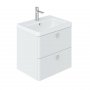 Vado Cameo 600mm Vanity Unit with 2 Drawers - Arctic White