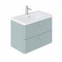 Vado Cameo 800mm Vanity Unit with 2 Drawers - Cove Blue