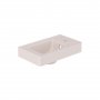 Vado Cameo 400mm Mineral Cast Basin with Right Tap Hole - Pink Clay