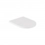 Vado Cameo Slimline Round Toilet Seat for Back To Wall Toilet - White