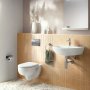 Geberit Alpha 980mm Frame & Cistern for Wall-Hung WC with Alpha01 Round Flush Plate