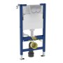 Geberit Alpha 980mm Frame & Cistern for Wall-Hung WC with Alpha01 Round Flush Plate