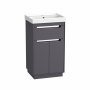 Tavistock Acumen 500mm Floor Mounted Vanity Unit & Basin - Storm Grey