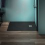 Ideal Standard Ultra Flat S+ 1200 x 800mm Black Rectangular Shower Tray