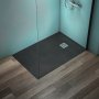 Ideal Standard Ultra Flat S+ 1200 x 800mm Black Rectangular Shower Tray