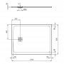 Ideal Standard Ultra Flat S+ 1200 x 900mm Grey Rectangular Shower Tray