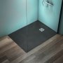 Ideal Standard Ultra Flat S+ 1200 x 900mm Black Rectangular Shower Tray