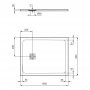 Ideal Standard Ultra Flat S+ 1000 x 800mm Black Rectangular Shower Tray
