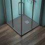 Ideal Standard Ultra Flat S+ 900 x 900mm Grey Square Shower Tray