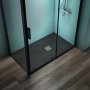 Ideal Standard Ultra Flat S+ 1400 x 800mm Black Rectangular Shower Tray