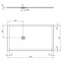 Ideal Standard Ultra Flat S+ 1600 x 900mm Grey Rectangular Shower Tray