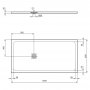 Ideal Standard Ultra Flat S+ 1600 x 800mm Black Rectangular Shower Tray