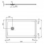 Ideal Standard Ultra Flat S+ 1200 x 700mm Grey Rectangular Shower Tray