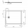 Ideal Standard Ultra Flat S+ 1200 x 1000mm White Rectangular Shower Tray