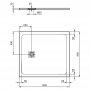 Ideal Standard Ultra Flat S+ 1000 x 900mm Sand Rectangular Shower Tray
