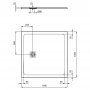 Ideal Standard Ultra Flat S+ 1000 x 1000mm Sand Square Shower Tray