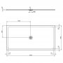 Ideal Standard Ultra Flat S+ 2000 x 1000mm Sand Rectangular Shower Tray