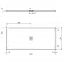 Ideal Standard Ultra Flat S+ 2000 x 900mm Sand Rectangular Shower Tray