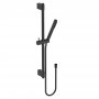 Ideal Standard Idealrain Shower Kit with Single Function Handspray, 600mm Rail and Hose - Silk Black