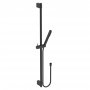 Ideal Standard Idealrain Shower Kit with Single Function Handspray, 900mm Rail and Hose - Silk Black