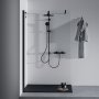 Ideal Standard Ceraflow T25+ Shower Diverter System with 2 Function Showerhead and 2 Function Handspray - Silk Black