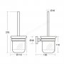 Ideal Standard IOM Wall Mounted Toilet Brush & Holder