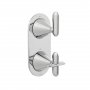 Vado Tablet Arrondi 1 Outlet, 2 Handle Concealed Thermostatic Shower Valve