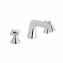 Vado Arrondi Basin Mixer Tap with Cross Handles