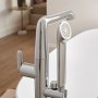 Vado Arrondi Freestanding Bath Mixer Tap with Shower Kit