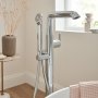 Vado Arrondi Freestanding Bath Mixer Tap with Shower Kit