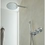 Vado Tablet Arrondi 3 Outlet, 3 Handle Concealed Thermostatic Valve with All Flow for Showering, Integrated Outlet and Handset