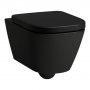 Laufen Meda Rimless Wall-Hung Toilet with Silent Flush - Matt Black