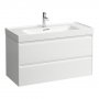 Laufen Meda 1000mm 2 Drawer Vanity Unit - Matt White