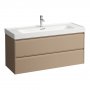 Laufen Meda 1200mm 2 Drawer Vanity Unit - Cappuccino