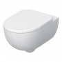Geberit Selnova Rimless Shrouded Wall Hung Pan & Soft Close, Quick Release Seat Pack