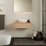 Geberit VariForm 750mm One Drawer Cabinet for Lay-On Basin - Oak